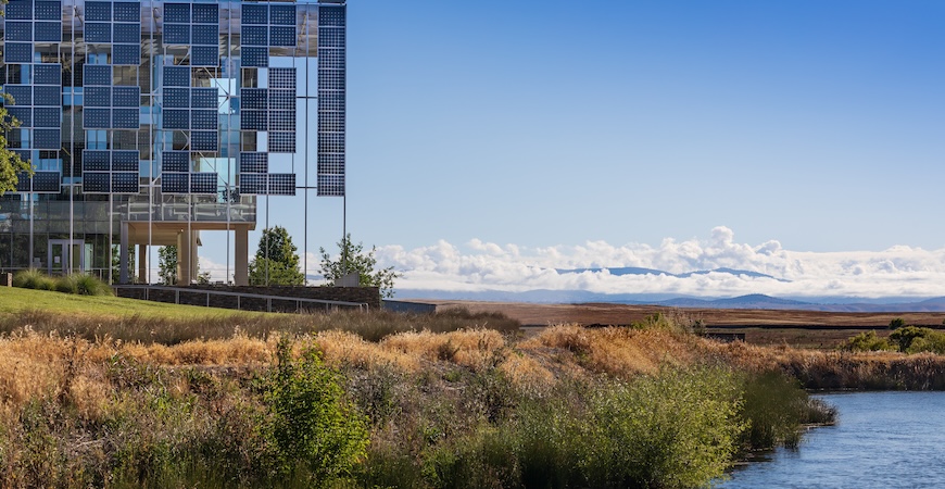 The Science and Engineering 2 Building is pictured. 