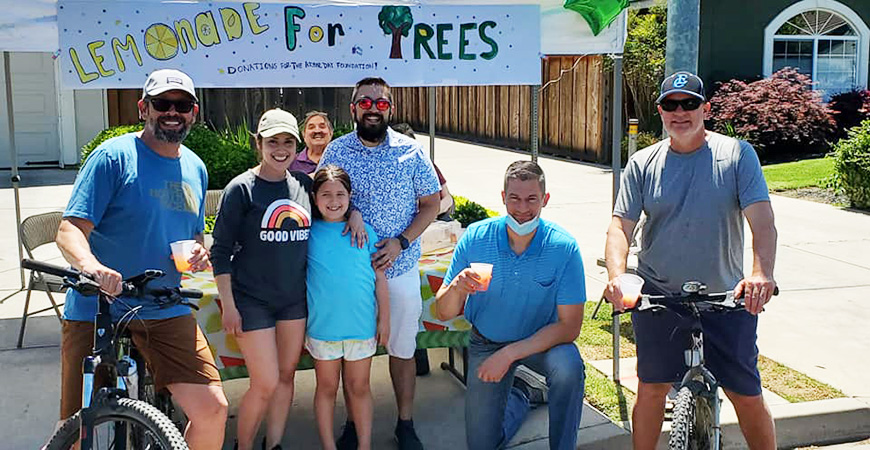 With the support of Mayor Matthew Serratto and others, Adison Martinez's lemonade stand raised more than $1,000 to buy trees for Rahilly Park.